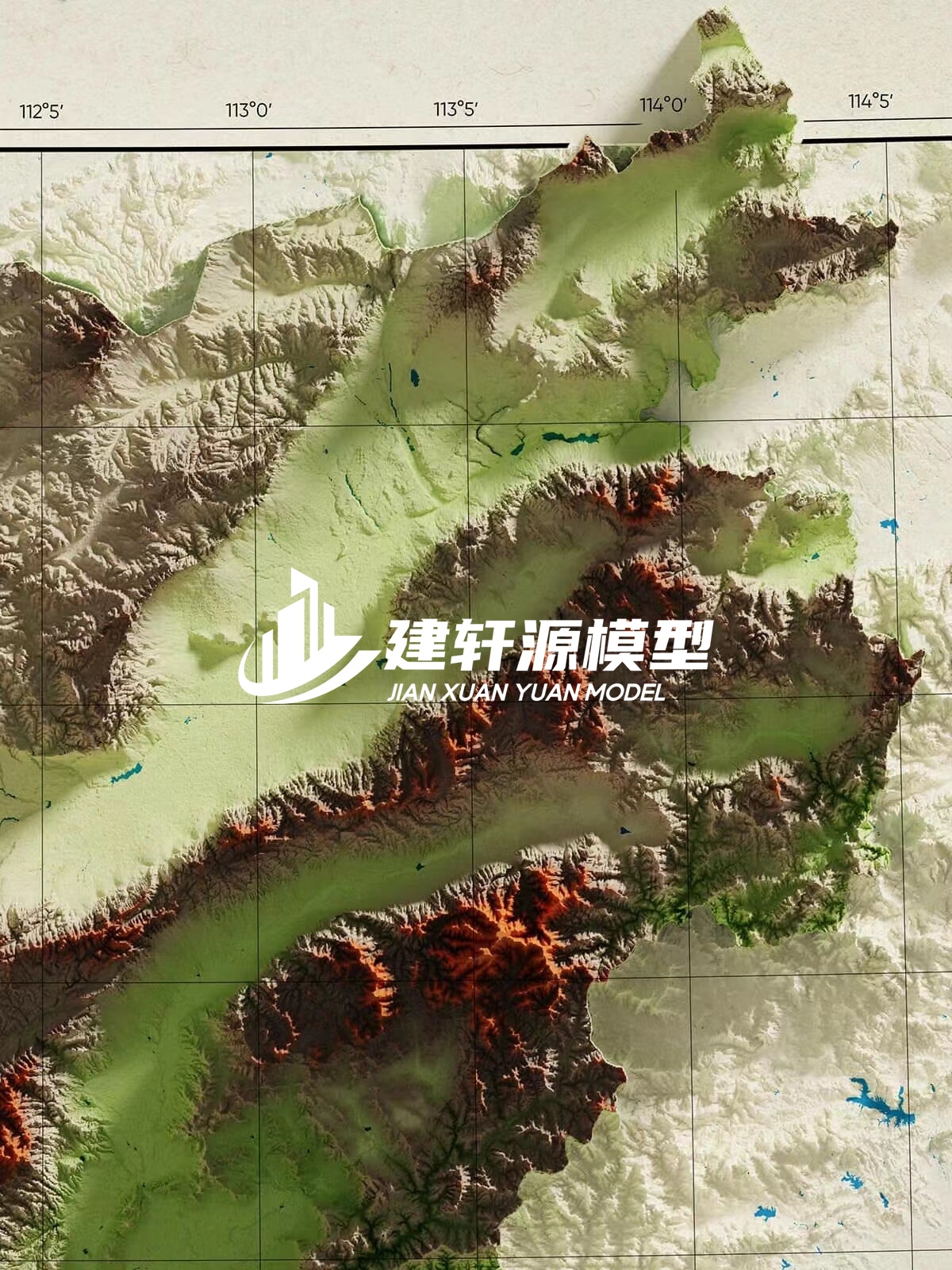 永兴地形模型制作